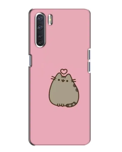 Чохол для OPPO A91 з картинкою «Pusheen серце»