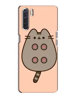 Чохол для OPPO A91 з картинкою «Пушин пузиком догори»