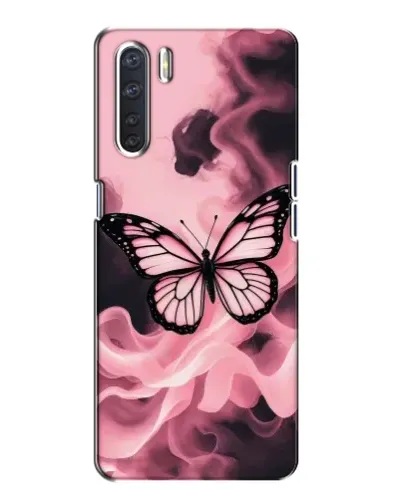 Чехол для OPPO A91 с картинкой «Бабочка в дыму» Чехол для OPPO A91 с картинкой «Бабочка в дыму»