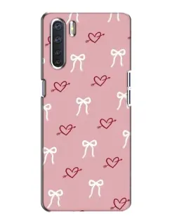 Чехол для OPPO A91 с картинкой «Сердца и банты» Чехол для OPPO A91 с картинкой «Сердца и банты»