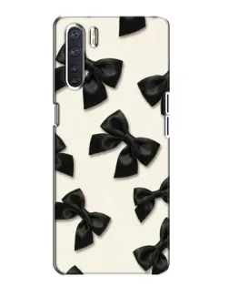 Чехол для OPPO A91 с картинкой «Черные бантики» Чехол для OPPO A91 с картинкой «Черные бантики»