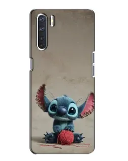 Чехол для OPPO A91 с картинкой «Стич на коричневом фоне» Чехол для OPPO A91 с картинкой «Стич на коричневом фоне»