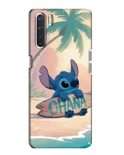 Чехол для OPPO A91 с картинкой «Стич на серфе» Чехол для OPPO A91 с картинкой «Стич на серфе»