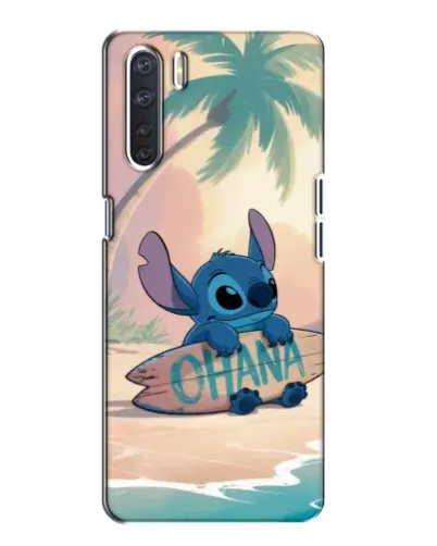 Чехол для OPPO A91 с картинкой «Стич на серфе» Чехол для OPPO A91 с картинкой «Стич на серфе»