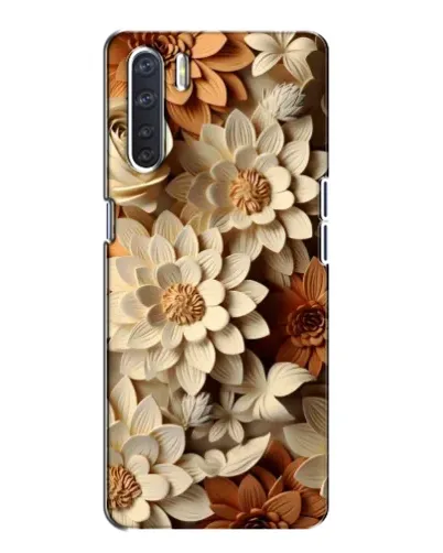 Чохол для OPPO A91 з картинкою «Бежевий флористичний декор» Чохол для OPPO A91 з картинкою «Бежевий флористичний декор»