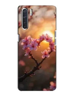 Чохол для OPPO A91 з картинкою «Рожевий цвіт сердечко на тлі заходу» Чохол для OPPO A91 з картинкою «Рожевий цвіт сердечко на тлі заходу»