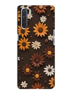 Чохол для OPPO A91 з картинкою «Візерунок з маленьких соняшників» Чохол для OPPO A91 з картинкою «Візерунок з маленьких соняшників»