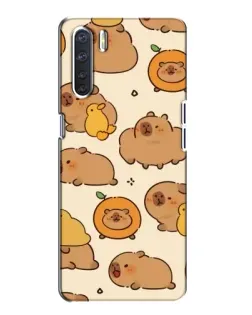 Чохол для OPPO A91 з картинкою «Капібари з апельсинами» Чохол для OPPO A91 з картинкою «Капібари з апельсинами»