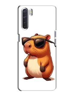 Чохол для OPPO A91 з картинкою «Капібара в окулярах» Чохол для OPPO A91 з картинкою «Капібара в окулярах»