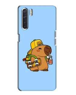 Чохол для OPPO A91 з картинкою «Капібара на скейті» Чохол для OPPO A91 з картинкою «Капібара на скейті»