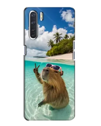 Чохол для OPPO A91 з картинкою «Капібара на морі» Чохол для OPPO A91 з картинкою «Капібара на морі»