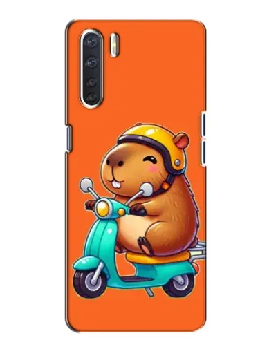 Чохол для OPPO A91 з картинкою «Капібара на скутері» Чохол для OPPO A91 з картинкою «Капібара на скутері»