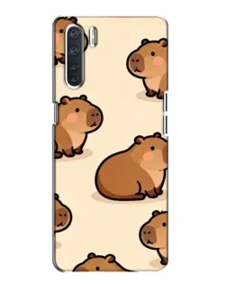 Чохол для OPPO A91 з картинкою «Паттерн милих капібар» Чохол для OPPO A91 з картинкою «Паттерн милих капібар»