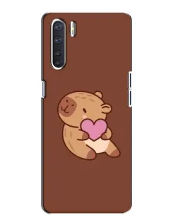 Чохол для OPPO A91 з картинкою «Капібара з серцем» Чохол для OPPO A91 з картинкою «Капібара з серцем»
