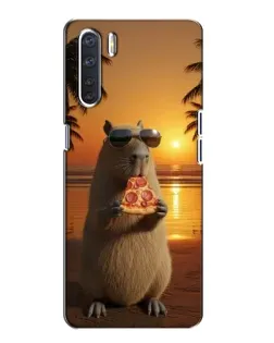 Чохол для OPPO A91 з картинкою «Капібара з піцою» Чохол для OPPO A91 з картинкою «Капібара з піцою»
