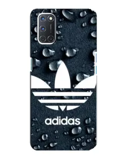 Чехол для OPPO A92 с картинкой «Adidas Trefoil Blue»