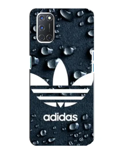 Чехол для OPPO A92 с картинкой «Adidas Trefoil Blue»