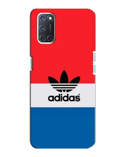 Чехол для OPPO A92 с картинкой «Ретро блоки Adidas»