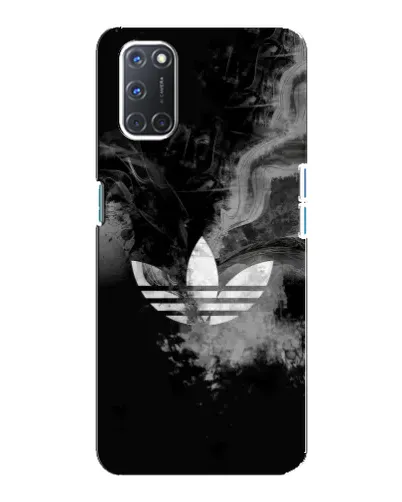 Чехол для OPPO A92 с картинкой «Абстрактный дым Adidas»