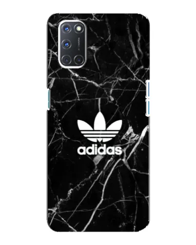 Чехол для OPPO A92 с картинкой «Белый мрамор Adidas»