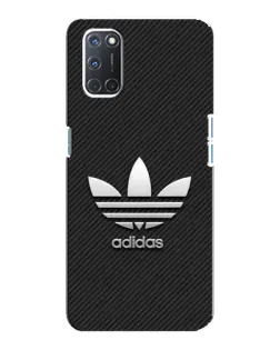 Чехол для OPPO A92 с картинкой «Adidas Карбоновая текстура»