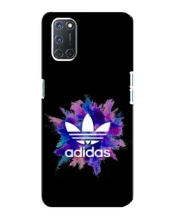 Чехол для OPPO A92 с картинкой «Взрыв красок Adidas»