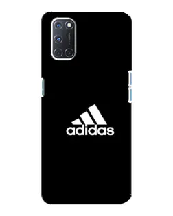 Чехол для OPPO A92 с картинкой «Черная классика Adidas»