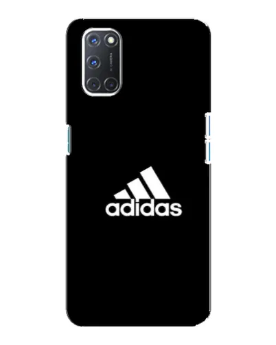 Чехол для OPPO A92 с картинкой «Черная классика Adidas»