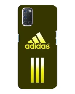 Чехол для OPPO A92 с картинкой «Оливковый градиент Adidas»