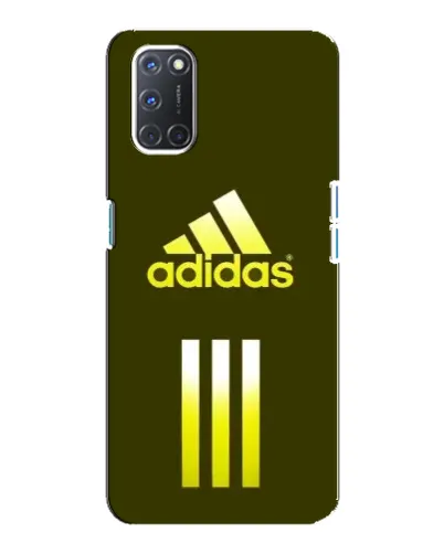 Чехол для OPPO A92 с картинкой «Оливковый градиент Adidas»