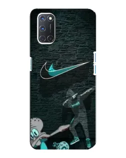 Чехол для OPPO A92 с картинкой «Спортивный арт Nike»