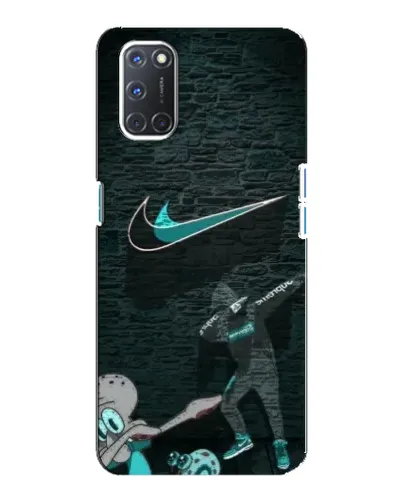 Чехол для OPPO A92 с картинкой «Спортивный арт Nike»