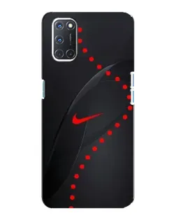 Чехол для OPPO A92 с картинкой «Абстрактный дизайн Nike»