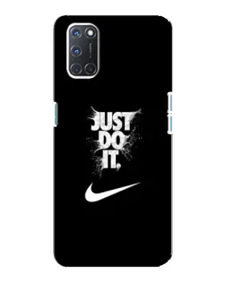 Чехол для OPPO A92 с картинкой «Текстовый принт Nike»
