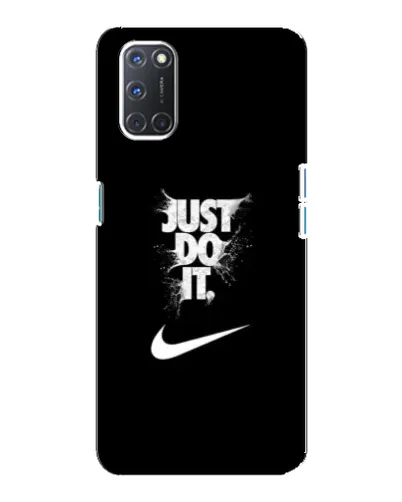 Чехол для OPPO A92 с картинкой «Текстовый принт Nike»