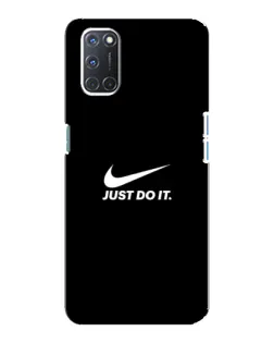 Чехол для OPPO A92 с картинкой «Минимализм от Nike»
