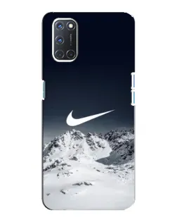 Чехол для OPPO A92 с картинкой «Nike — зимние горы»