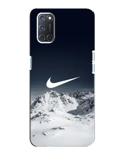Чехол для OPPO A92 с картинкой «Nike — зимние горы»