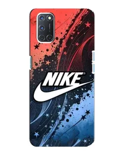 Чехол для OPPO A92 с картинкой «Градиентный принт Найк»