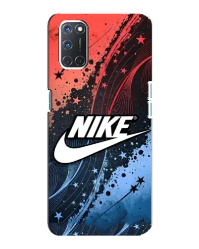 Чехол для OPPO A92 с картинкой «Градиентный принт Найк»