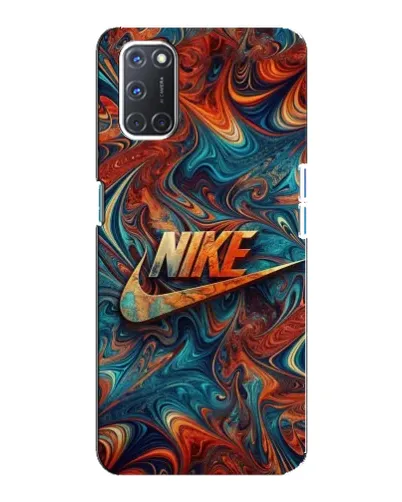 Чехол для OPPO A92 с картинкой «Nike в абстракции»