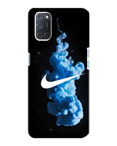Чехол для OPPO A92 с картинкой «Nike и синий дым»