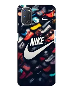 Чехол для OPPO A92 с картинкой «Коллекция кроссовок Nike»