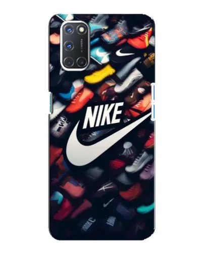 Чехол для OPPO A92 с картинкой «Коллекция кроссовок Nike»