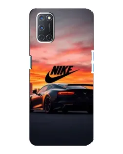 Чехол для OPPO A92 с картинкой «Nike и суперкар»