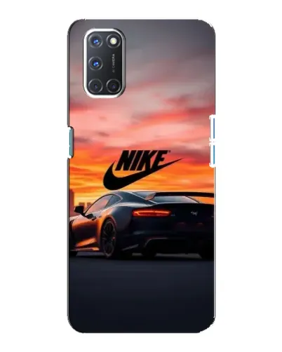 Чехол для OPPO A92 с картинкой «Nike и суперкар»
