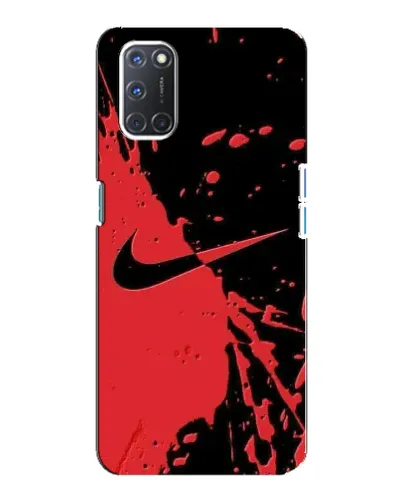 Чехол для OPPO A92 с картинкой «Красные брызги Nike» Чехол для OPPO A92 с картинкой «Красные брызги Nike»