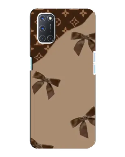 Чохол для OPPO A92 з картинкою «LV — кавовий атлас»
