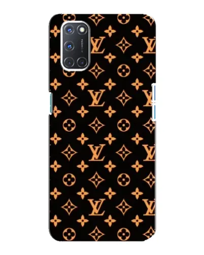 Чохол для OPPO A92 з картинкою «Золота монограма LV»