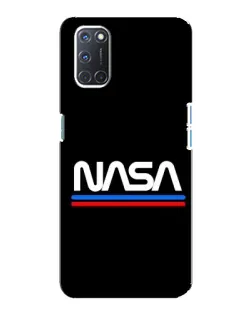 Чехол для OPPO A92 с картинкой «NASA — классика Red Blue» Чехол для OPPO A92 с картинкой «NASA — классика Red Blue»